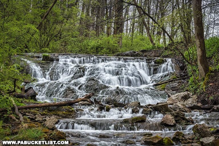Exploring Cabbage Creek Falls in Blair County