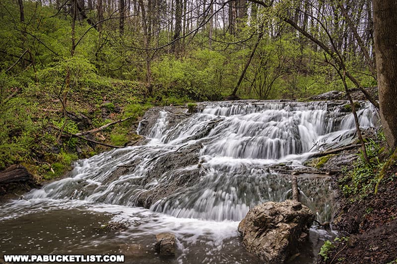 Cabbage Creek Falls in Shawnee Park near Roaring Spring PA.