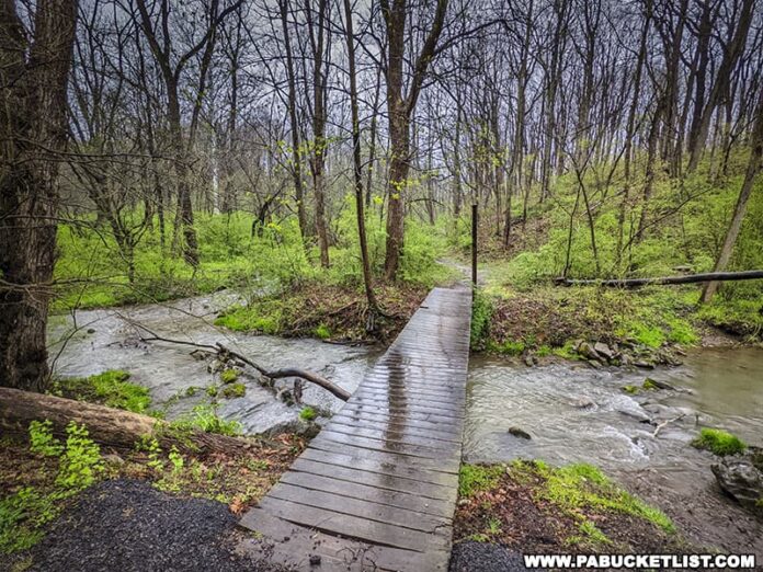Exploring Cabbage Creek Falls in Blair County
