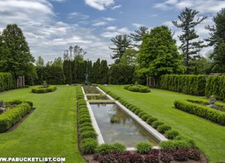 Exploring the Sunken Gardens at Mount Assisi in Cambria County PA.