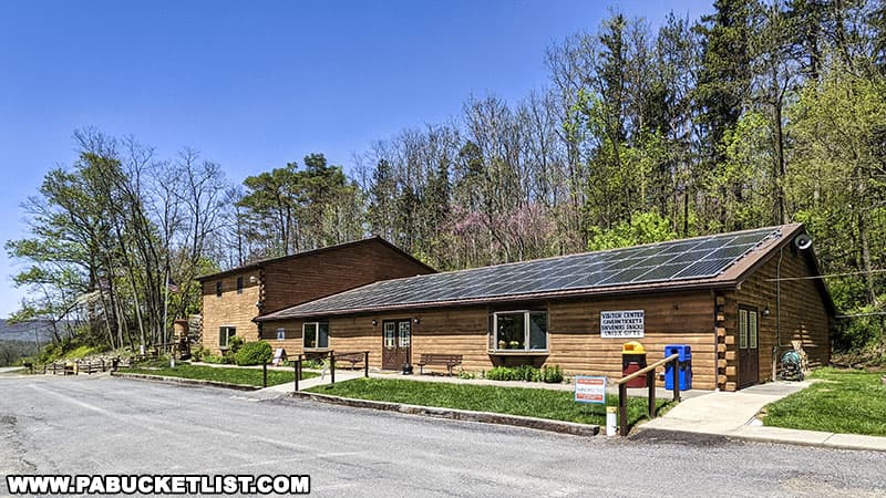 Lincoln Caverns Visitor Center along Route 22 in Huntingdon County Pennsylvania.