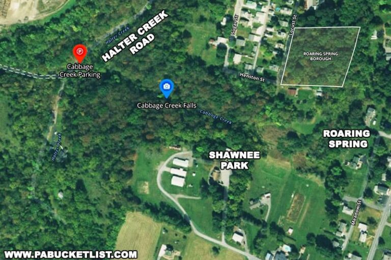 Exploring Cabbage Creek Falls in Blair County