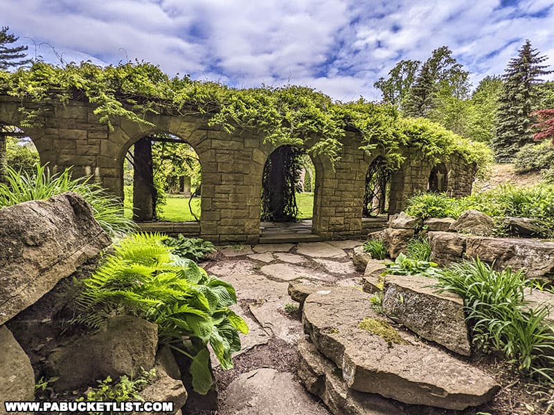 The Rock Garden behind the Sunken Gardens at Mount Assisi in Cambria County PA.