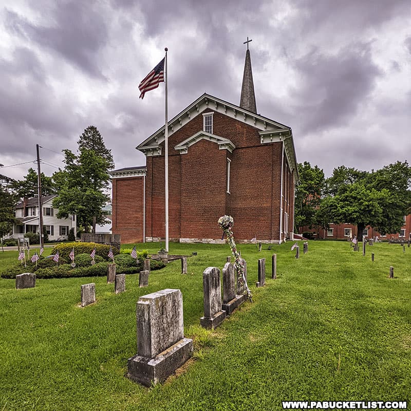 The gravesites behind the Zion Lutheran Church in Boalsburg are the site of the birthplace of Memorial Day.