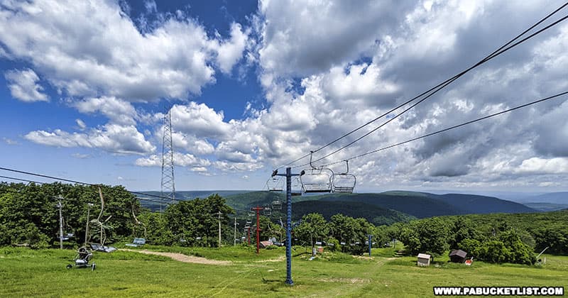 Blue Knob Summit in Bedford County is the second-highest spot in Pennsylvania.