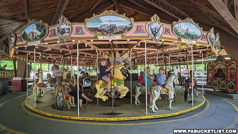 One of two carousels at Knoebels.