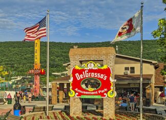 DelGrosso's Amusement Park is a free-admission park in Tipton Pennsylvania.