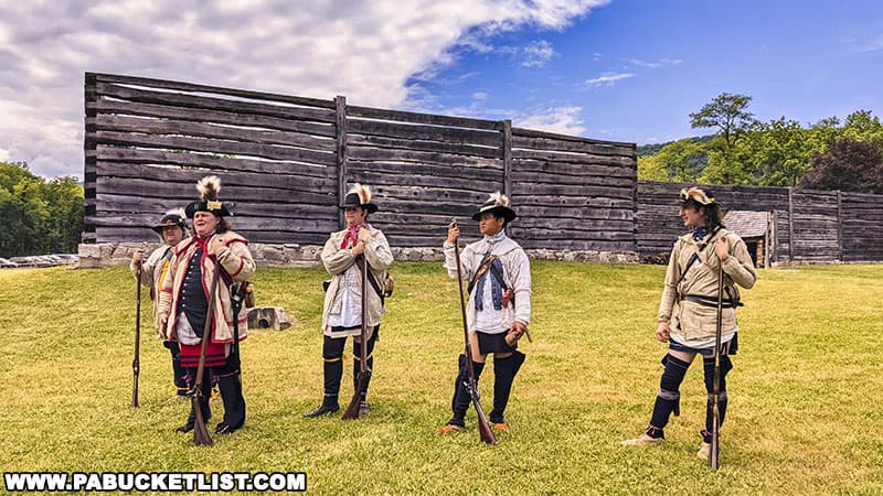 Rangers at Fort Roberdeau in Blair County Pennsylvania.