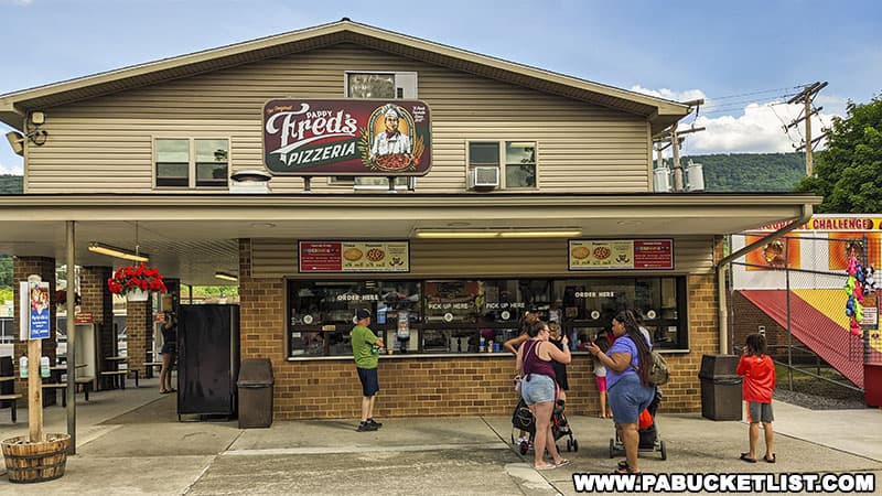 Pappy Fred's Pizzeria at DelGrosso's Park in Tipton Pennsylvania.