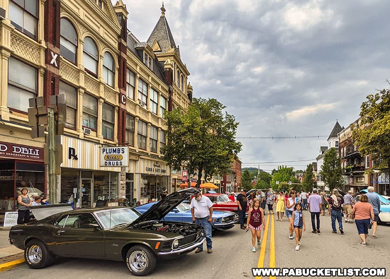 The Bellefonte Cruise car show takes place on the Saturday of Father's Day weekend.