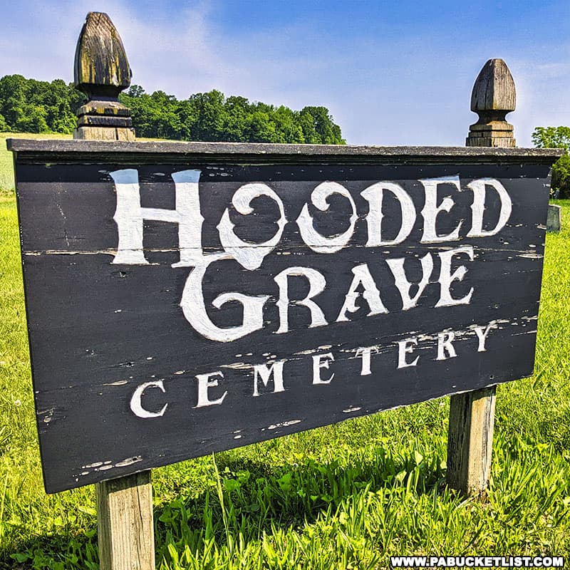 The Hooded Grave Cemetery contains approximately two dozen graves, with two of the being "hooded".