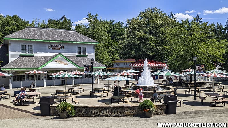 Hillside Grill at Idlewild Park in Westmoreland County Pennsylvania.