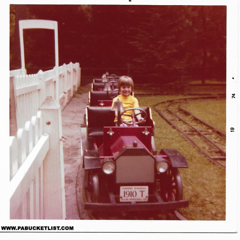 Car ride at Idlewild Park in Ligonier Pennsylvania in 1974.