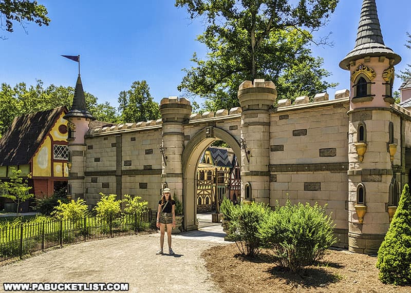 Enchanted Castle inside Storybook Forest at Idlewild Park.