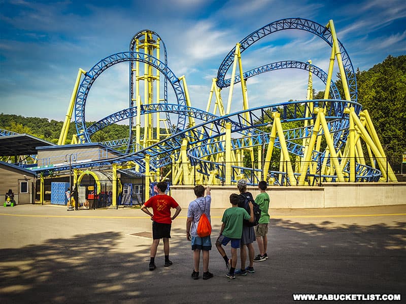 The Impulse is one of the rollercoasters at Knoebels in Elysburg.