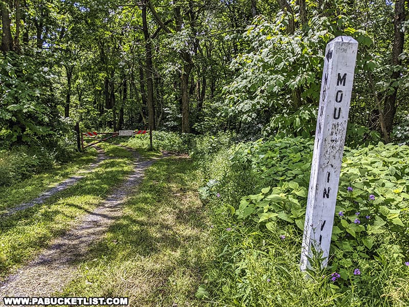 Mountain View Trailhead at Blue Knob State Park in Bedford County Pennsylvania.