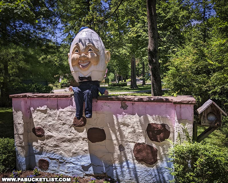 Humpty Dumpty at Storybook Forest in Ligonier PA.