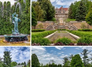 The Sunken Gardens at Mount Assisi in Cambria County Pennsylvania.