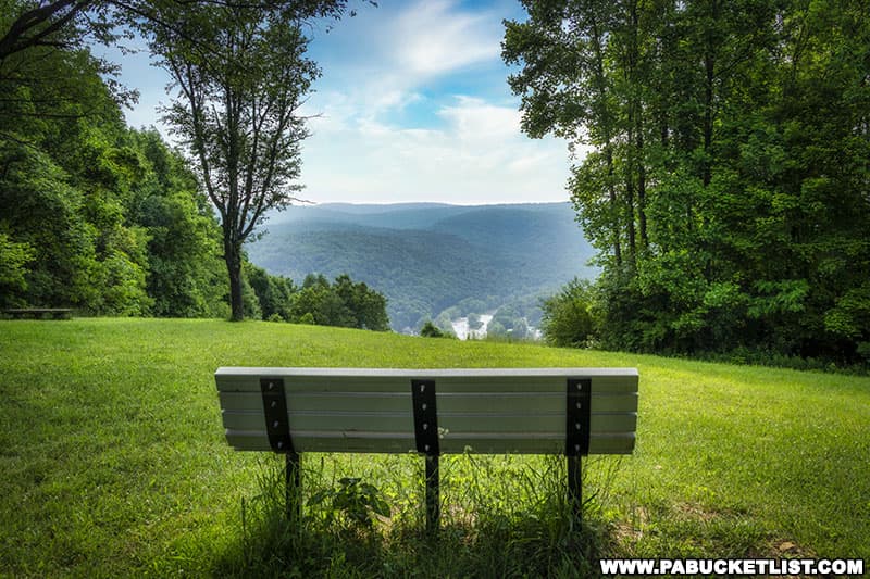 Tharp Knob Overlook is one of the scenic vistas at Ohiopyle State Park.