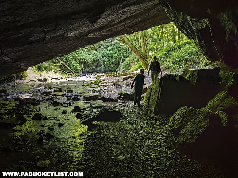 Tytoona Cave is a unique natural attraction in Blair County Pennsylvania.