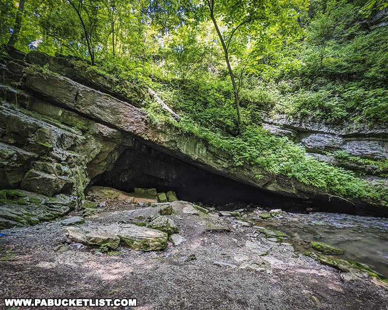 A summer afternoon at Tytoona Cave near Tyrone Pennsylvania.