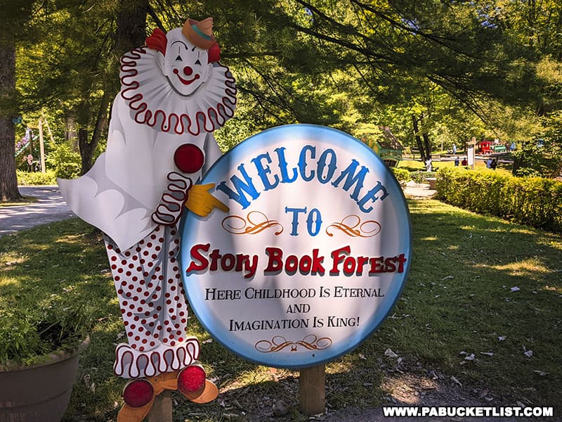Welcome to Storybook Forest at Idlewild Park in Ligonier Pennsylvania.