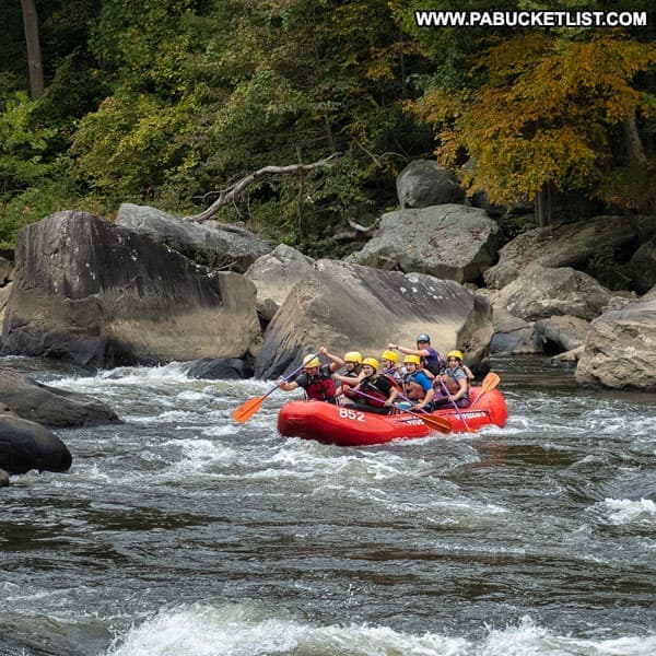 Whitewater rafting on the Youghiogheny River is prime reason people visit Ohiopyle State Park.