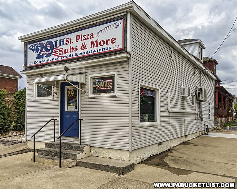 29th Street Pizza in Altoona Pennsylvania is one of the best places to get Altoona-style pizza.