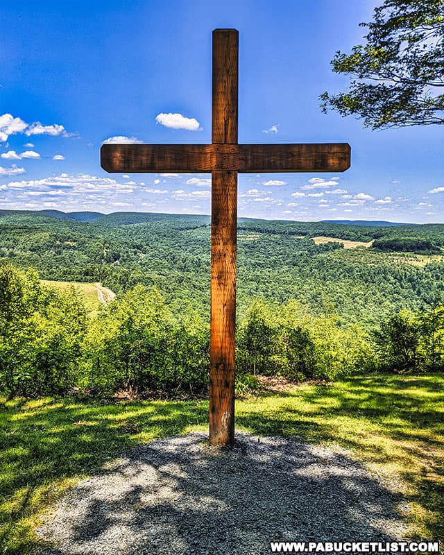 The Cross on the Hill in Elk County was erected on August 27, 1990.