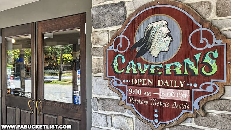 Indian Echo Caverns is open from 9 am until 5 pm daily in the summer.