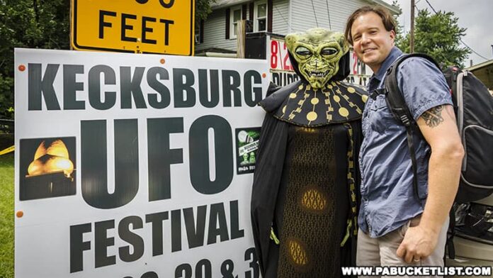 Experiencing the Kecksburg UFO Festival in Westmoreland County Pennsylvania.