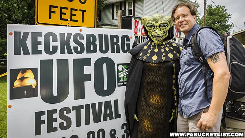 Enjoying the Kecksburg UFO Festival in Westmoreland County