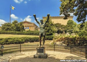 Visiting the Rocky Statue and Steps at the Philadelphia Art Museum.