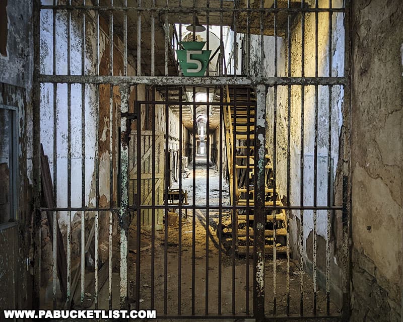 Entrance to Cellblock 5 at Eastern State Penitentiary in Philadelphia.