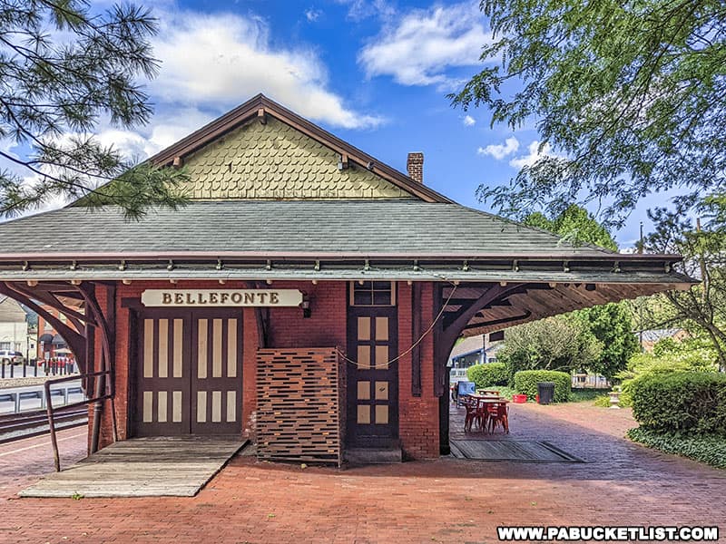 The Bellefonte Railroad Passenger Station at Talleyrand Park was built in 1889.