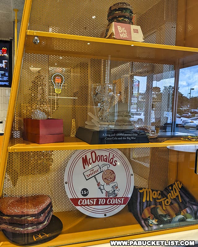 Vintage Big Mac memorabilia at the Big Mac Museum in Irwin Pennsylvania.