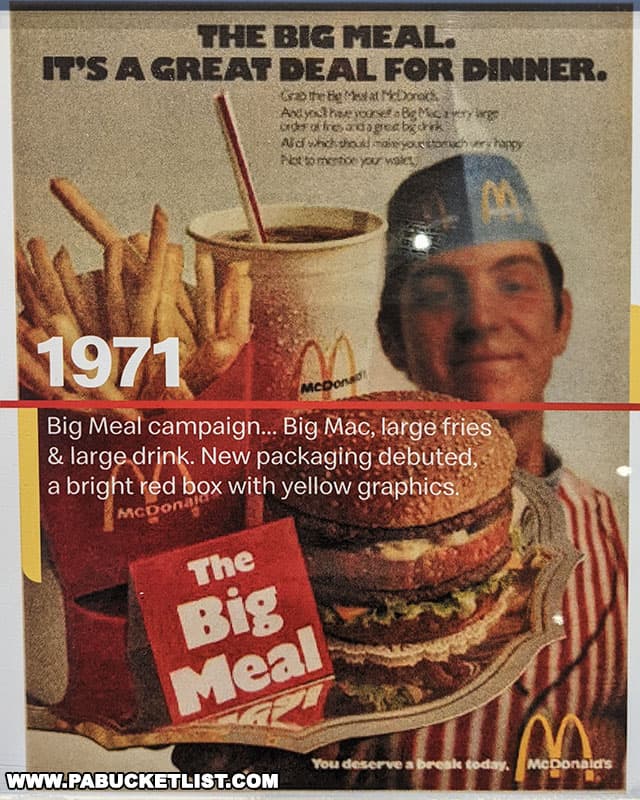 The Big Meal advertising campaign rolled out by McDonald's to promote Big Macs in 1971.