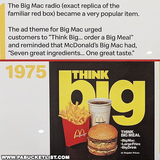 The Think Big ad campaign used by McDonald's to promote Big Macs in 1975.