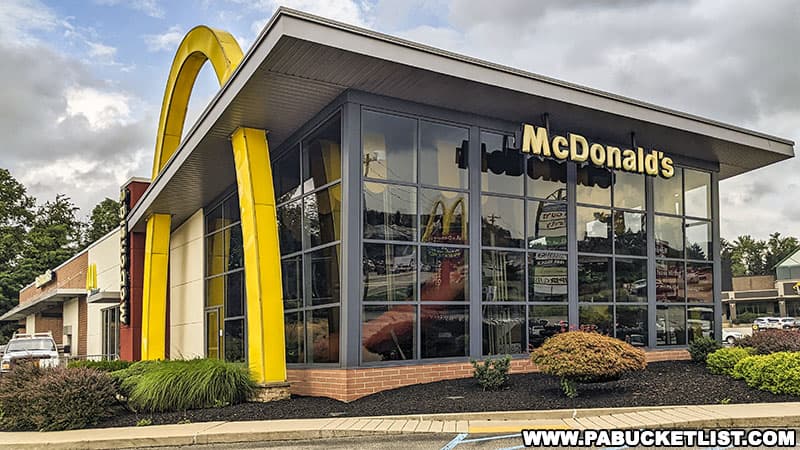 The Big Mac Museum is located inside this McDonald's along Route 30 in Irwin Pennsylvania.