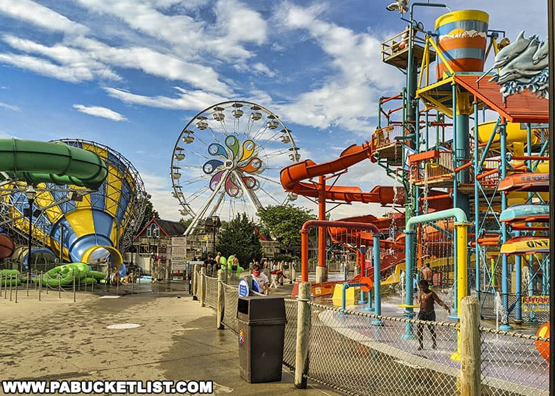 East Coast Waterworks is just a small part of the Boardwalk water park at Hersheypark.