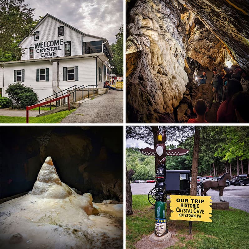 Exploring Crystal Cave in Berks County