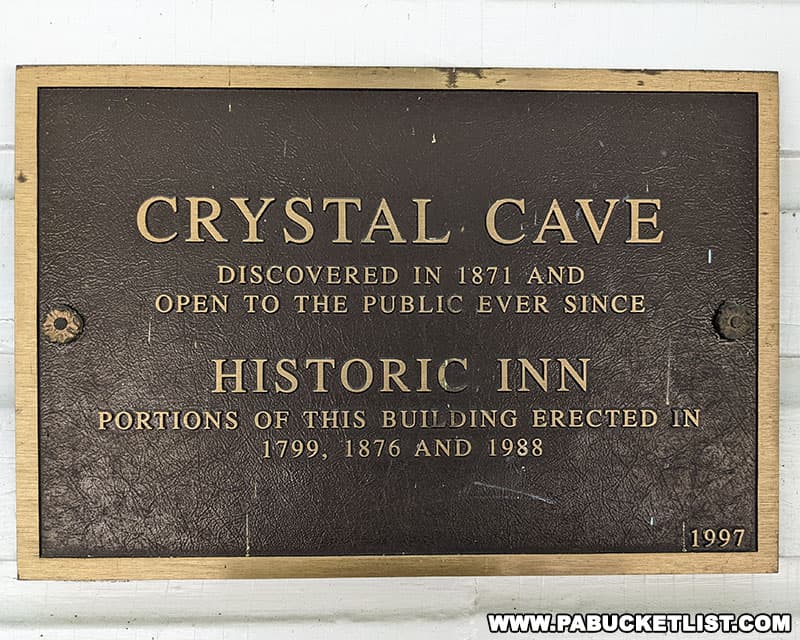Crystal Cave was discovered in 1871.