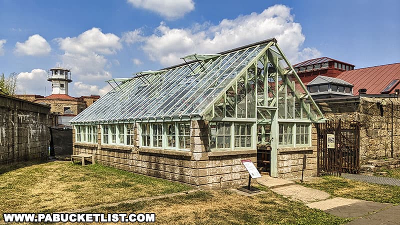 The greenhouse at Eastern State Penitentiary.