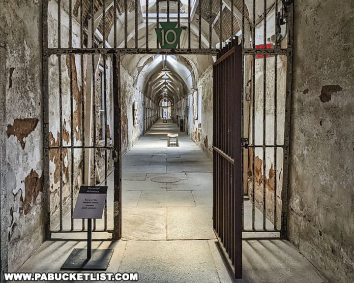 Exploring Eastern State Penitentiary in Philadelphia.