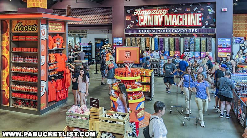The Amazing Candy Machine at Hershey's Chocolate World.