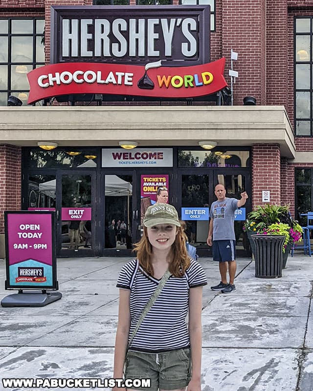 Hershey's Chocolate World is free to enter and open year-round.