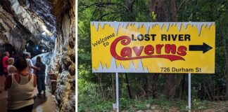 Lost River Caverns tours near Allentown Pennsylvania