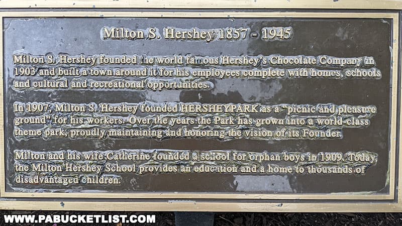 Milton Hershey founded Hersheypark in 1907 as a picnic ground for his chocolate factory workers.
