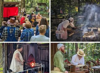 Mountain Craft Days in Somerset features 125 crafts persons, artisans, and entertainers interpreting the rural folkways of western Pennsylvania.