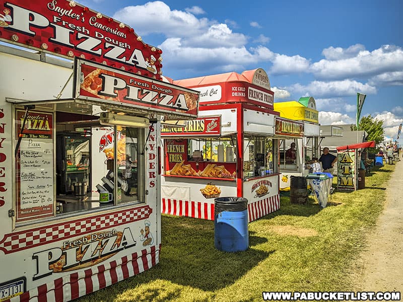 Fair food at the Nittany Antique Machinery Show in Centre Hall Pennsylvania.